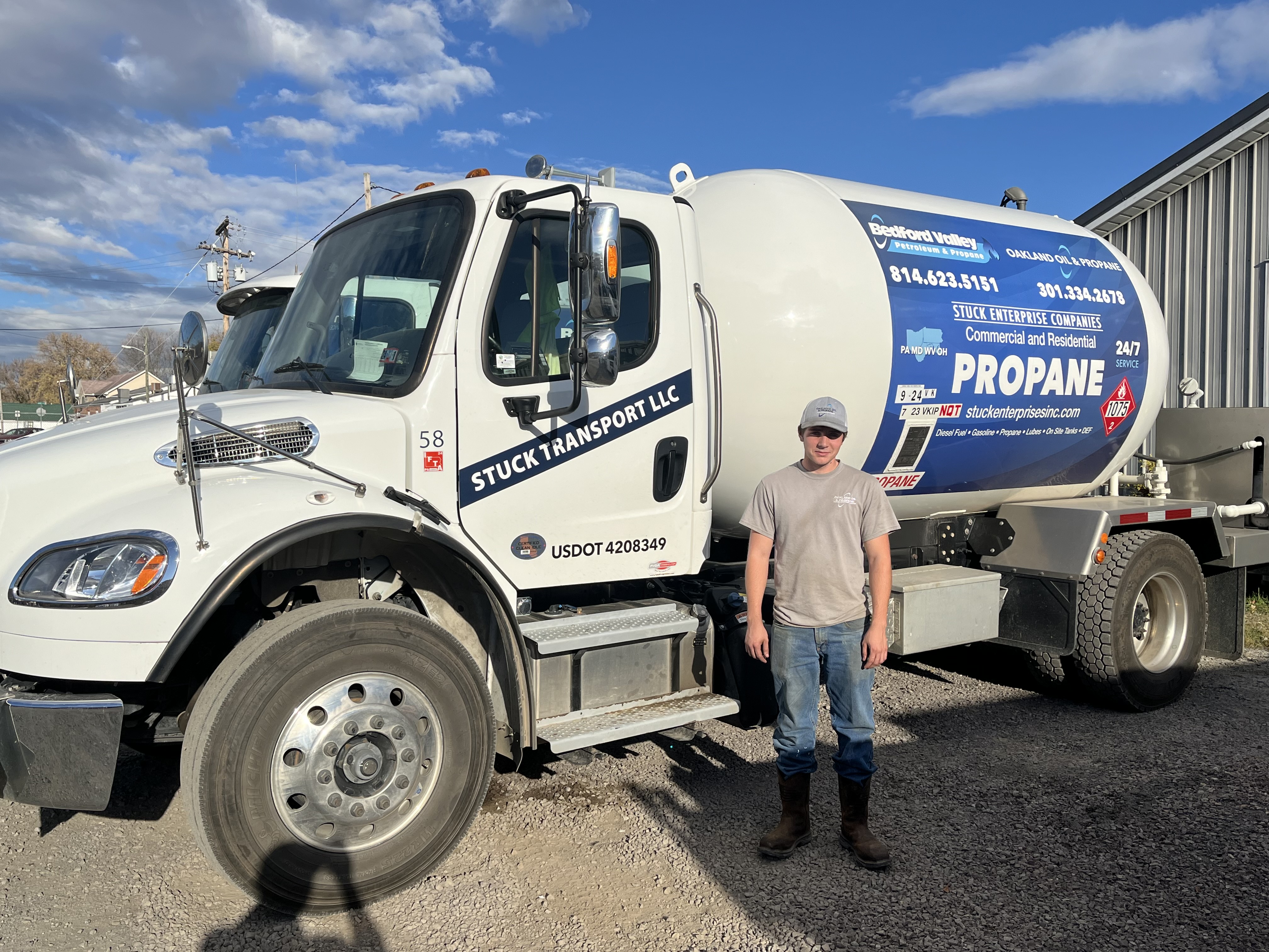 Stuck Enterprises employee gains CDL via MTDI hunter green